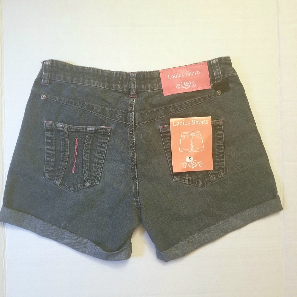 DENIM JEAN SHORTS - Picture 2 of 2
